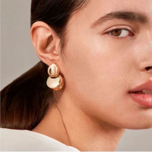 Jenny Bird Arlo Drop Earrings in Gold New - Picture 2 of 7